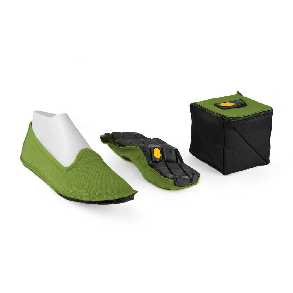 Vibram One Quarter Canvas Mens Shoes Green Australia (SDV391547)